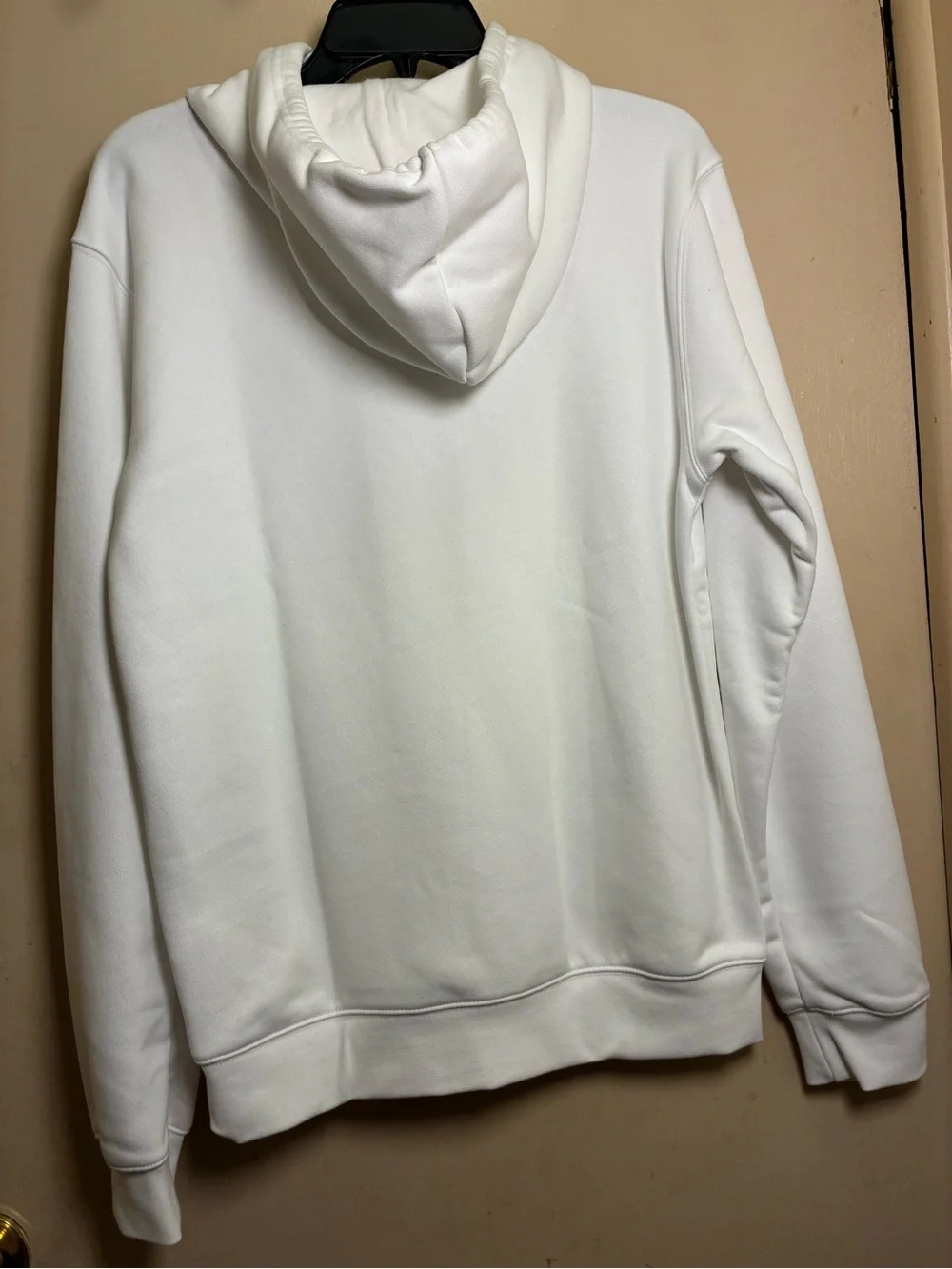 adidas White Trefoil Logo Hooded Pullover